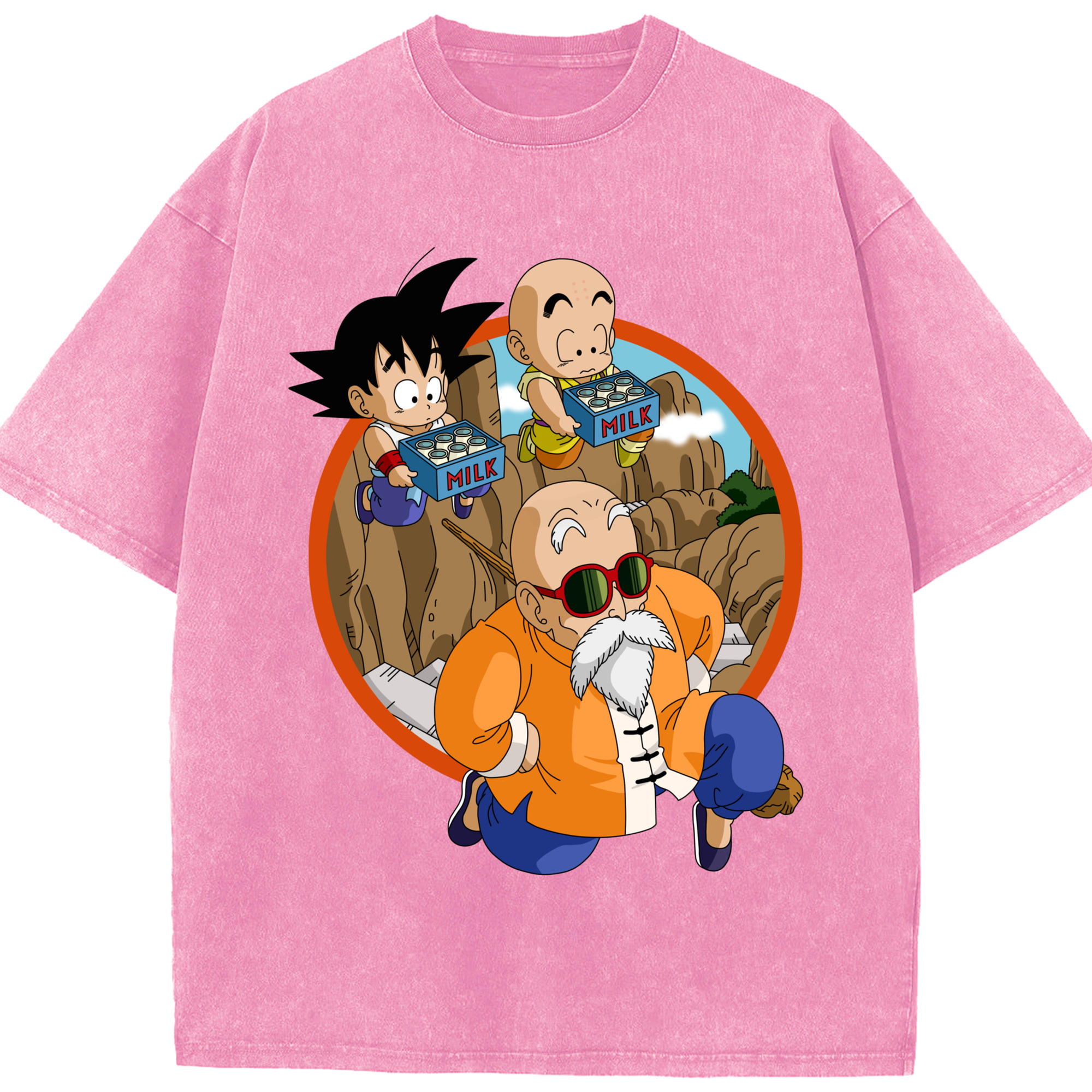 （画像用） ドラゴンボール 亀仙人（かめせんにん） DRAGON BALL Master Roshi Kame Sennin 綿100% ヴィンテージ風 半袖Tシャツ（フロントプリント）